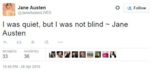 Jane Austen tweet