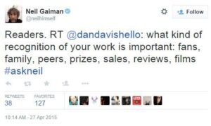 Neil Gaiman tweet