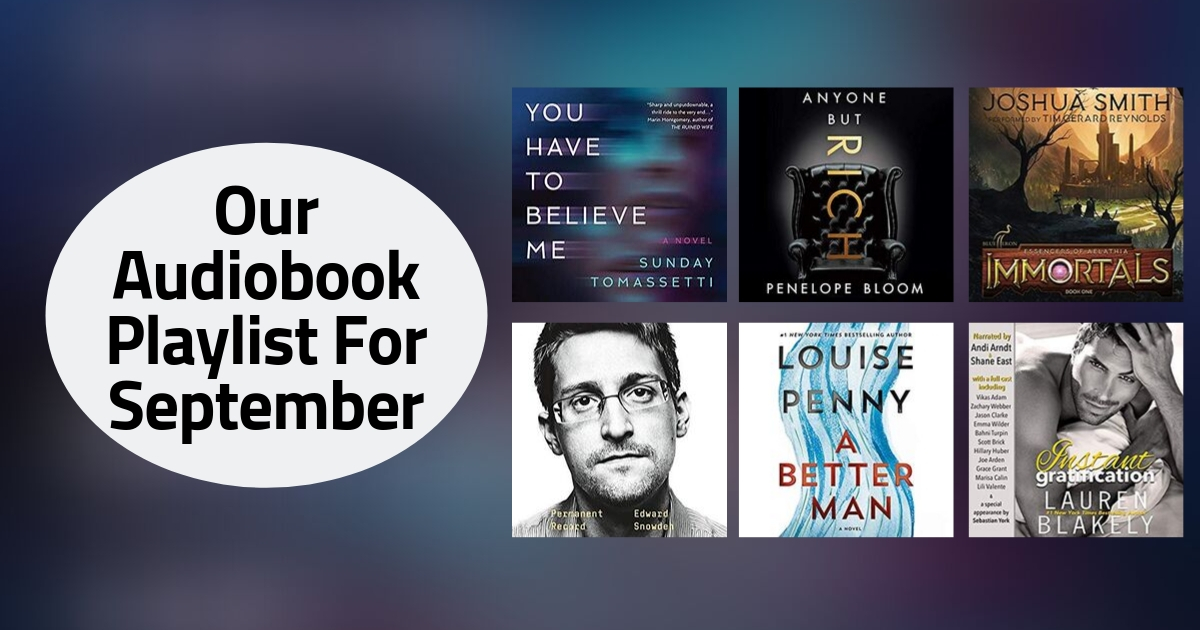 Our Audiobook Playlist For September | 2019