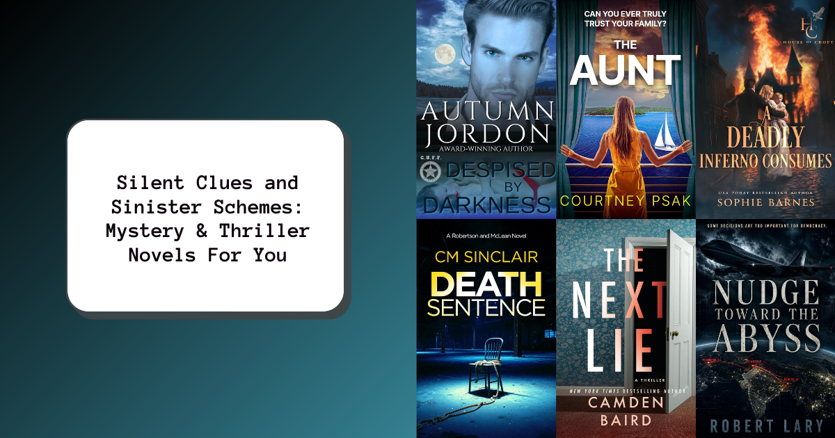 Silent Clues and Sinister Schemes: Mystery & Thriller Novels For You