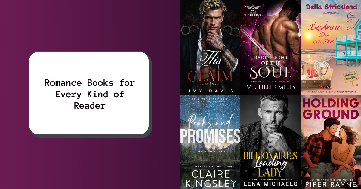 Romance Books for Every Kind of Reader
