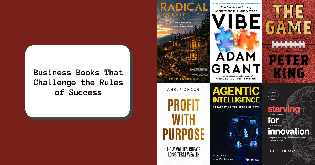 Business Books That Challenge the Rules of Success