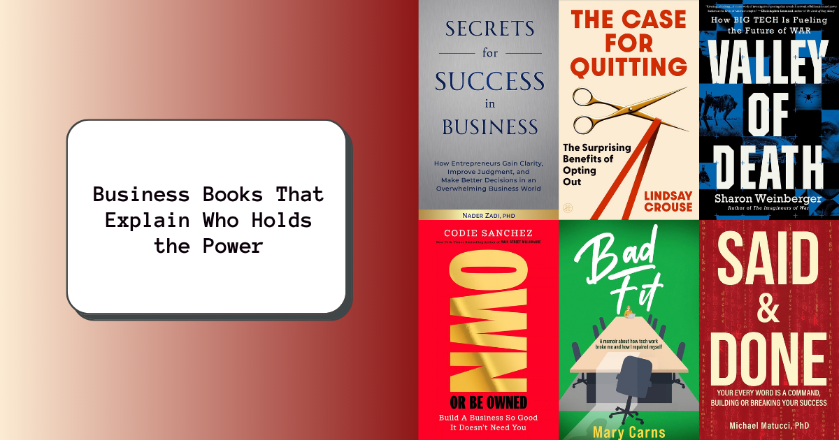 Business Books That Explain Who Holds the Power