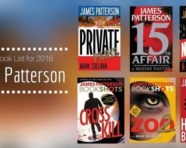 James Patterson New Book List for 2016