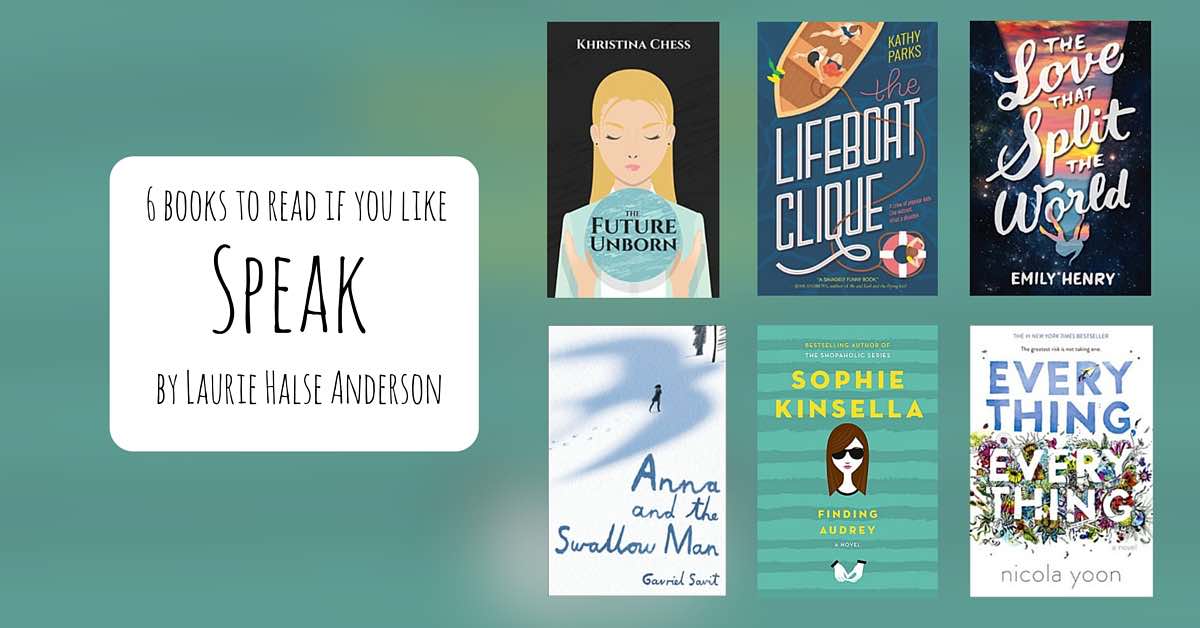 Books to Read if You Like Speak by Laurie Halse Anderson