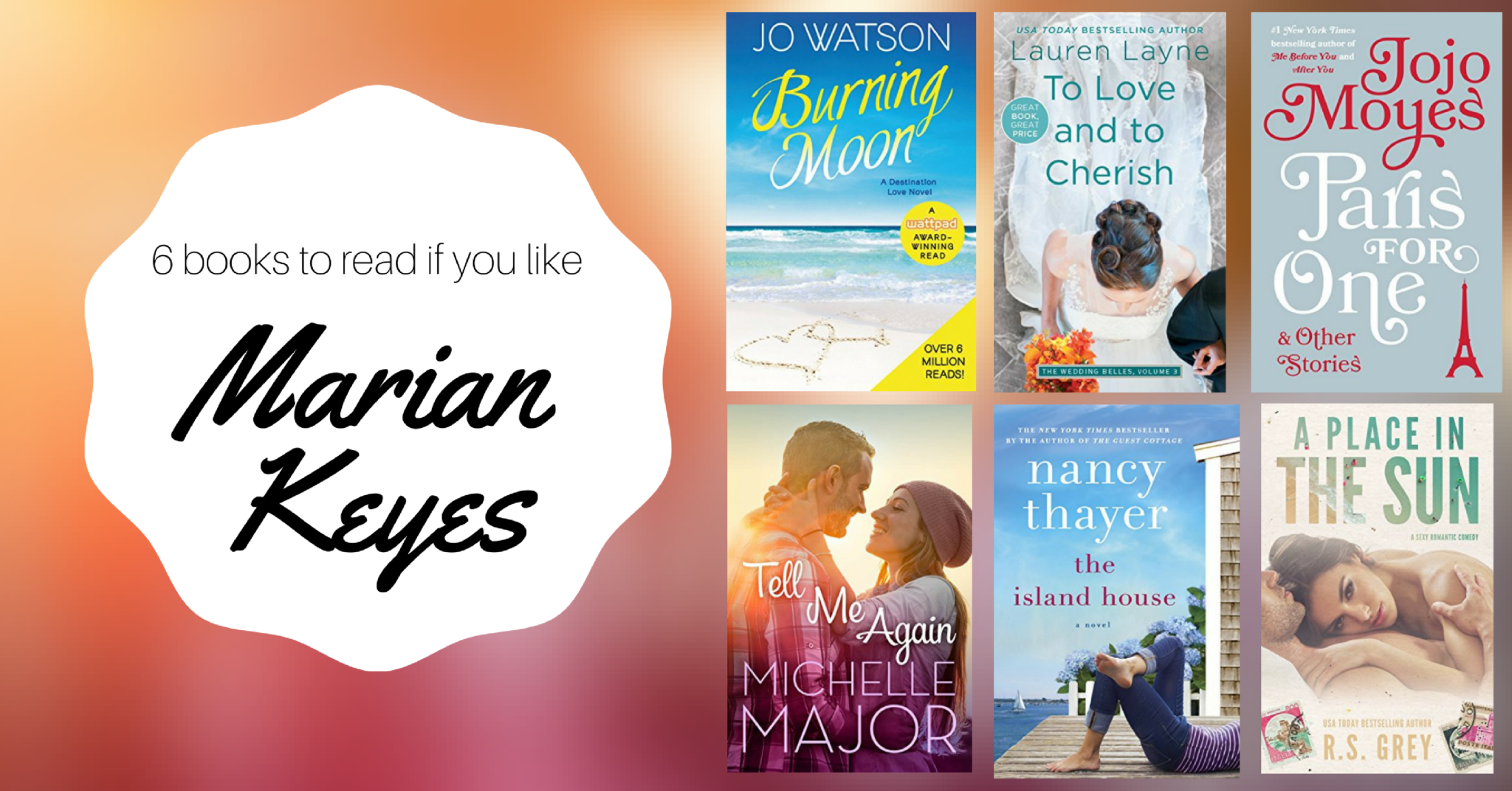 6 Books to Read if You Like Marian Keyes