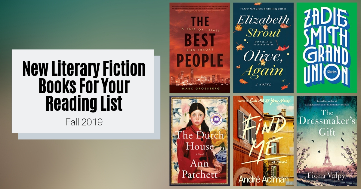 New Literary Fiction Books For Your Reading List | Fall 2019