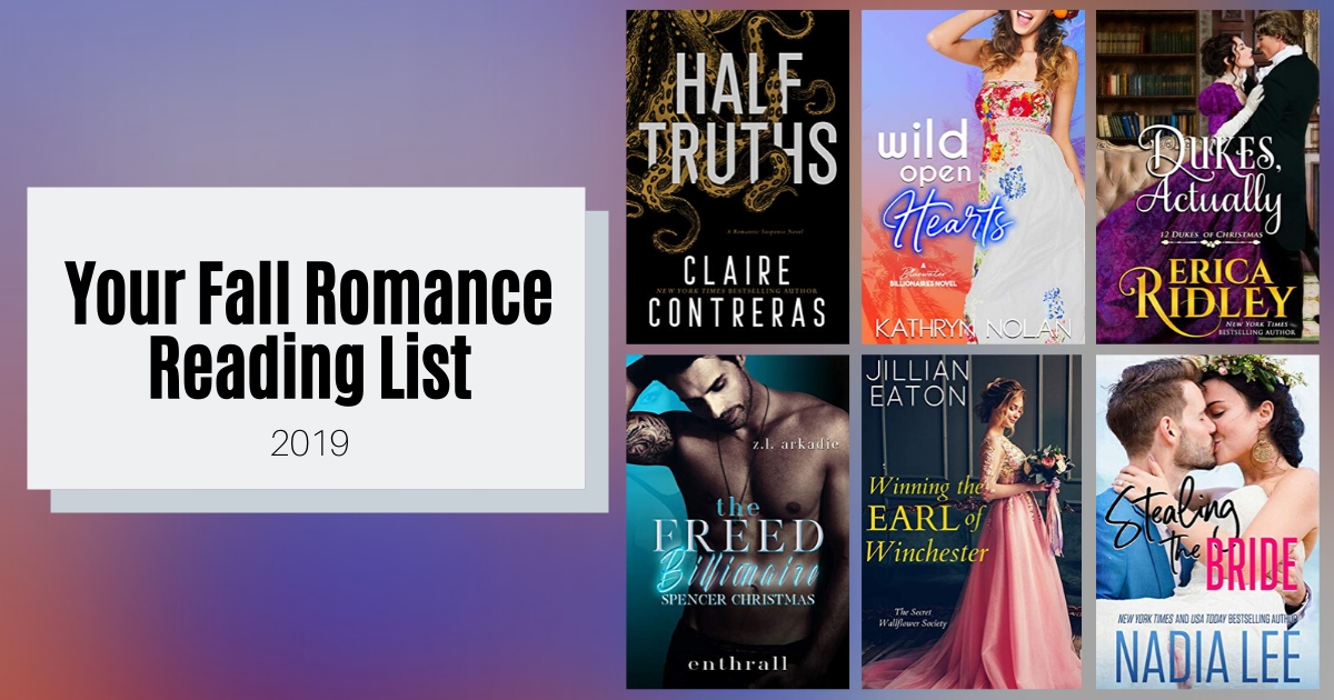 Your Fall Romance Reading List | 2019