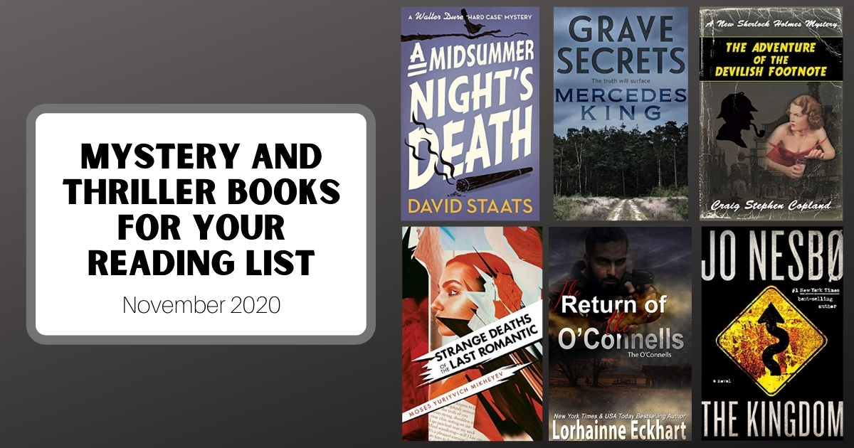 Mystery and Thriller Books For Your Reading List | November 2020