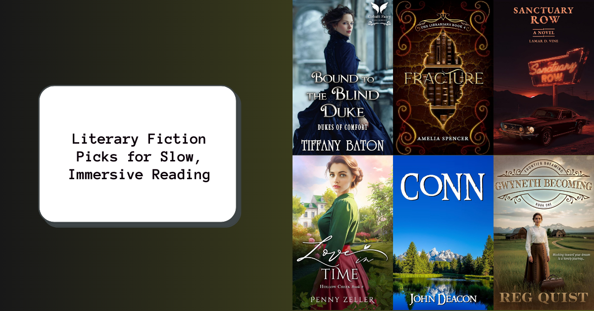 Literary Fiction Picks for Slow, Immersive Reading